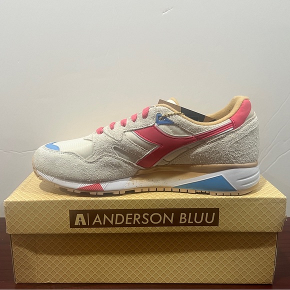 Diadora x Anderson Blue, N9002, 501.179675/C8008, Cream & Pink - Picture 2 of 13